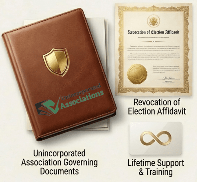 Unincorporated Association governing documents and Revocation of Election affidavit